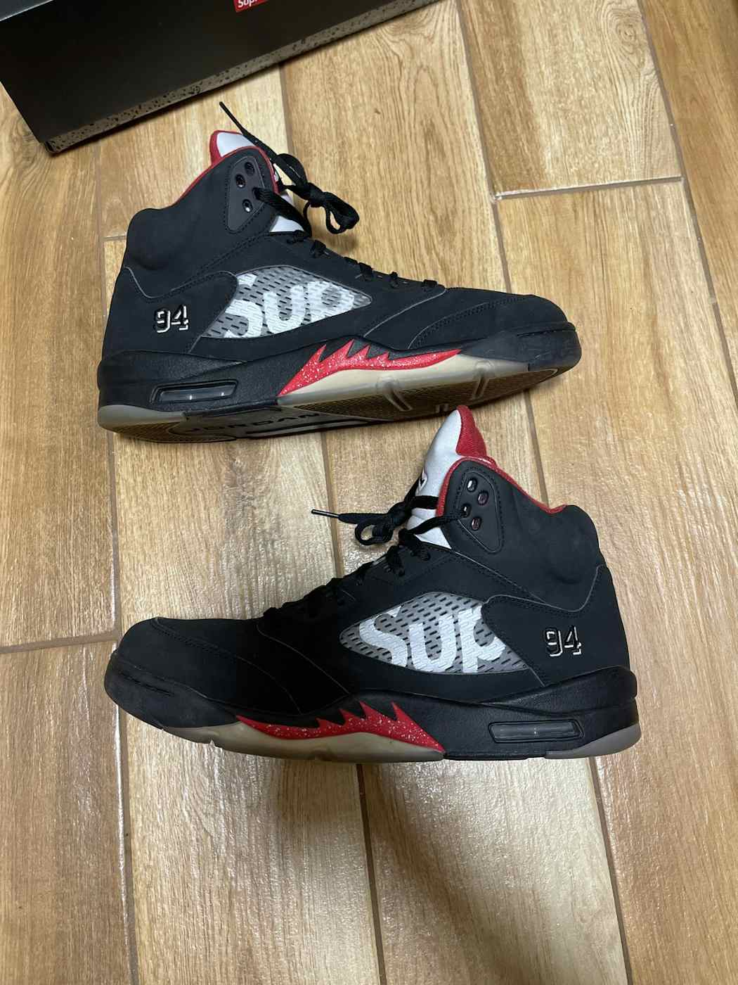 Air Jordan Retro 5 SUPREME First Copy Premium Quality Sneakers - ShoesBox
