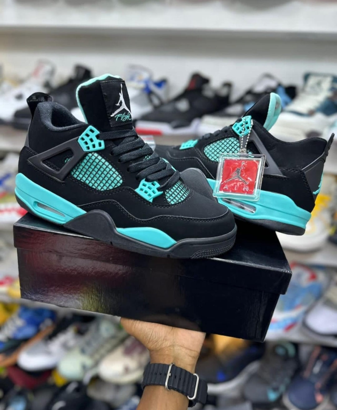 Jordan Retro 4 Tiffany - 7A Premium First Copy Sneakers - ShoesBox India