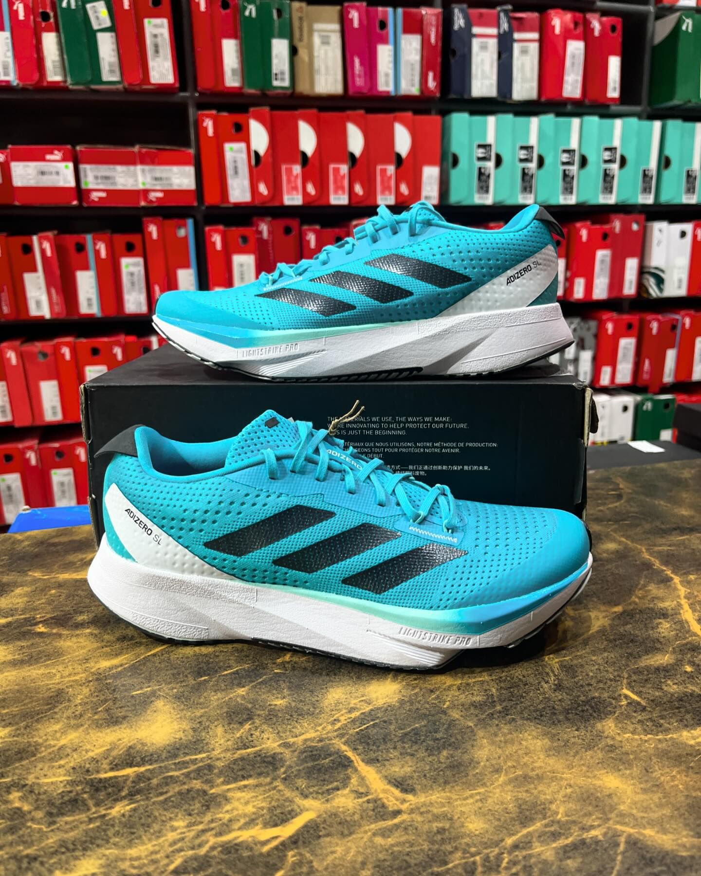 Adidas Adi Zero SL Blue - First Copy 7A Sneakers - ShoesBox India