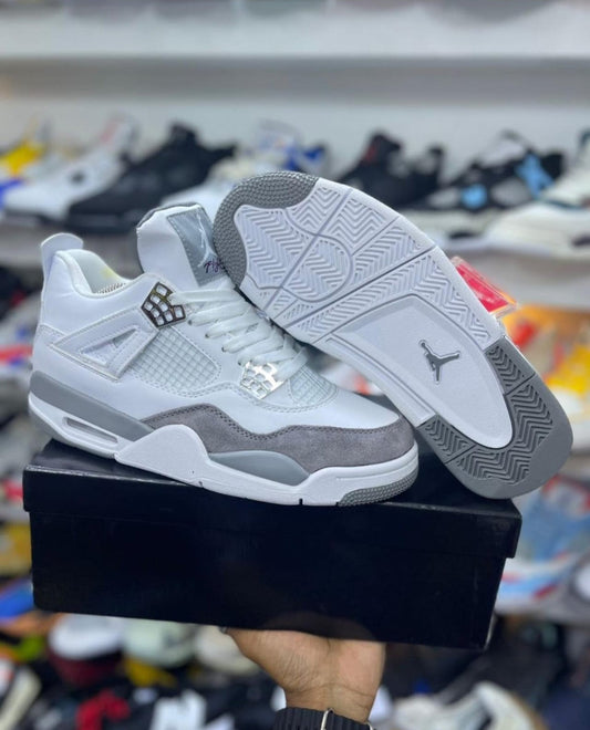 Jordan Retro 4 Pure White - First Copy 7A Sneakers - ShoesBox India