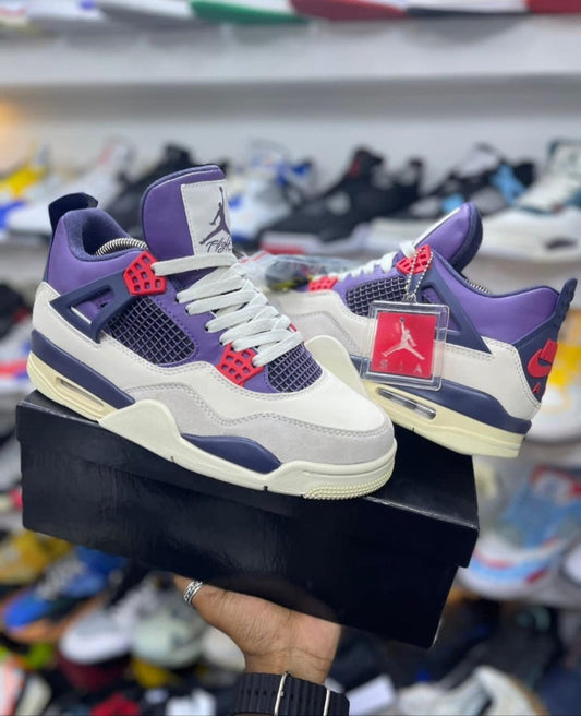 Jordan Retro 4 Cream Lavender - First Copy 7A Sneakers - ShoesBox India