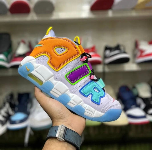 Nike Air More Uptempo GS TD Multicolour - First Copy 7A Sneakers - ShoesBox India