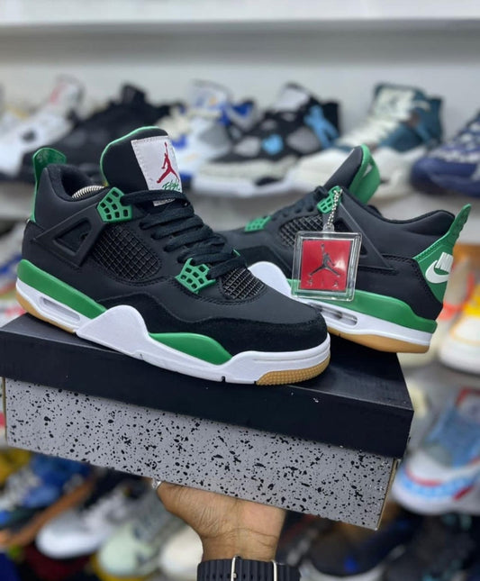 Nike SB x Air Jordan Retro 4 Black Pine Green - Premium First Copy Shoes - ShoesBox India