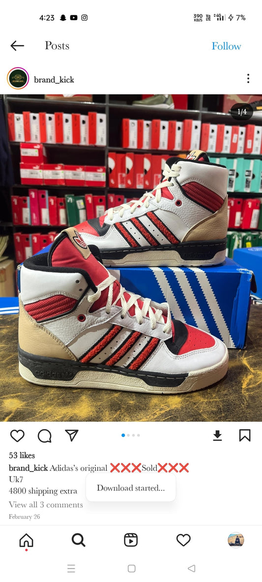 Adidas Rivalry High Lace up - First Copy 7A Sneakers - ShoesBox India