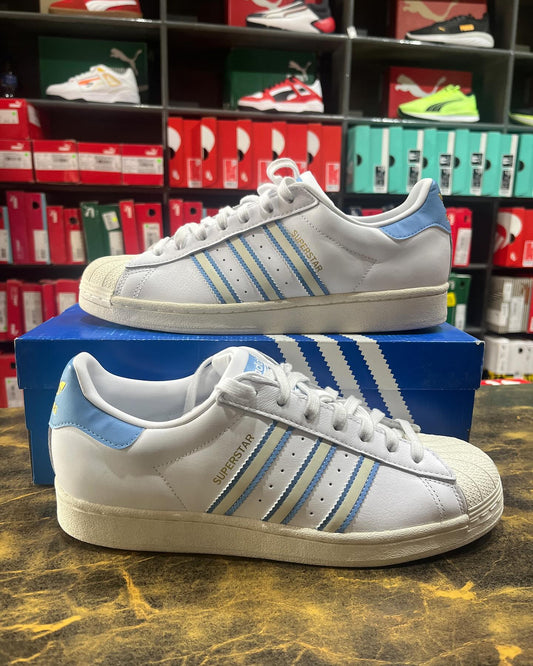 Adidas Superstar Whiteblue - First Copy 7A Sneakers - ShoesBox India