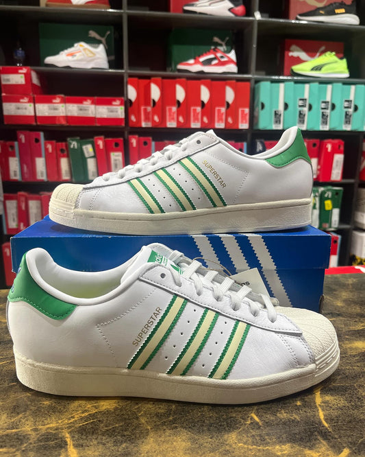 Adidas Superstar Whitegreen - First Copy 7A Sneakers - ShoesBox India