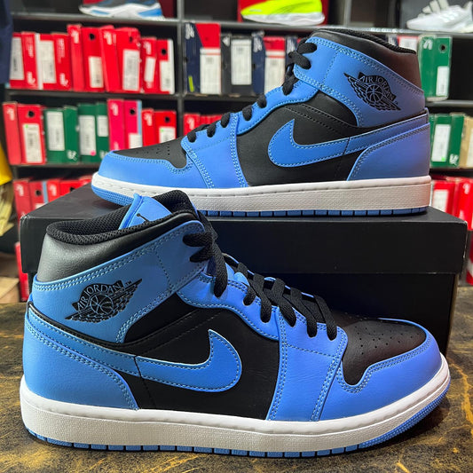Nike Air Jordan 1 Mid University Blue - First Copy 7A Sneakers - ShoesBox India