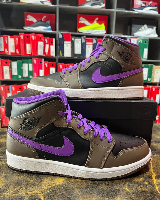 Nike Air Jordan 1 Mod Purple Mocha - First Copy 7A Sneakers - ShoesBox India