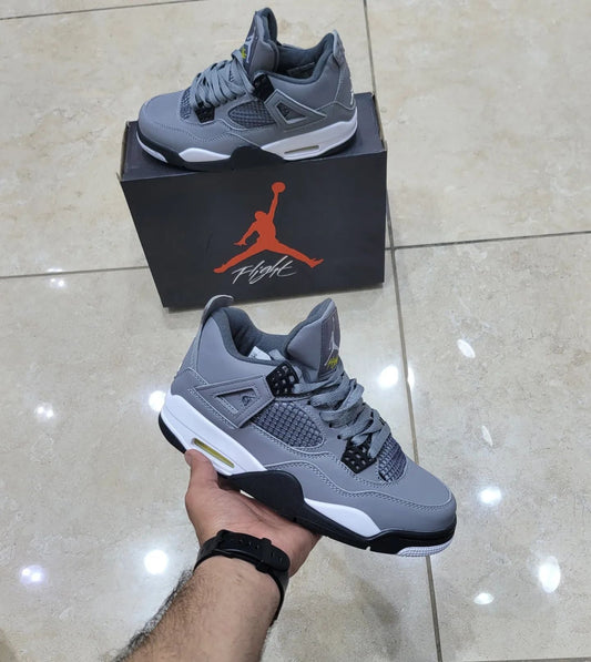 Jordan Retro 4 Cool Grey - First Copy 7A Sneakers - ShoesBox India
