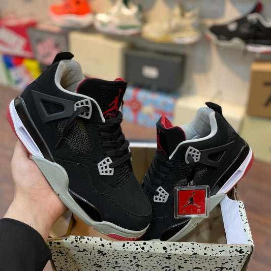 Jordan Retro 4 Red Thunder - First Copy 7A Sneakers - ShoesBox India