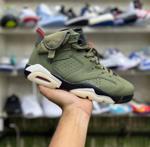 Jordan Retro 6 Olive x Travis Scott